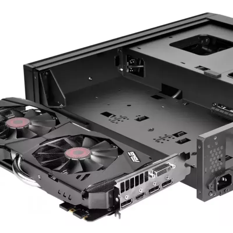 Korpusas SilverStone RVZ02 Small Form Factor, juodas/sidabrinis