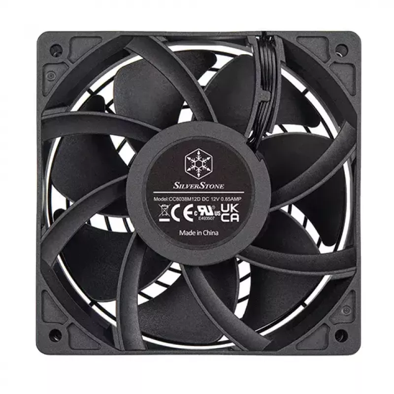 Ventiliatorius Silverstone FHS 120X 12 cm juodas 1000-4000 RPM