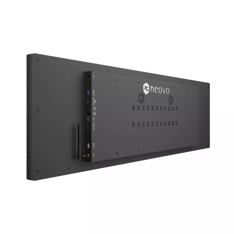 AG Neovo PB3701A reklaminis ekranas Panorama dizainas 94 cm (37 col.) LED Wi-Fi 700 cd/m² juodas Įmontuotas procesorius Android 11 24/7