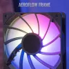 Oro aušintuvas AEROCOOL Rime 4 120 mm hidraulinis guolis, 4 šilumos vamzdeliai, TDP 230 W, juodas