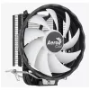 Oro aušintuvas AEROCOOL Rave 3 FRGB 120 mm Juoda Balta — 4 šilumos vamzdeliai, ARGB, hidraulinis guolis, 1800 RPM