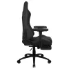 Aerocool ROYALASHBK Premium ergonomiška žaidimų kėdė su kojų atrama, Aeroweave technologija, juoda