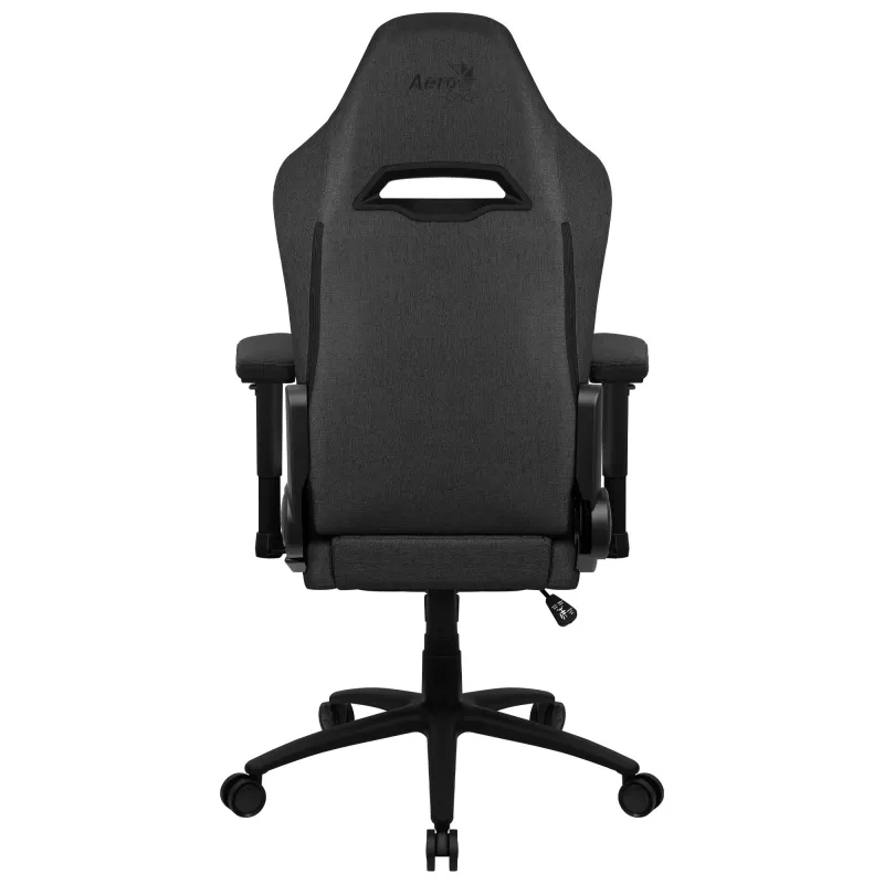 Aerocool ROYALASHBK Premium ergonomiška žaidimų kėdė su kojų atrama, Aeroweave technologija, juoda