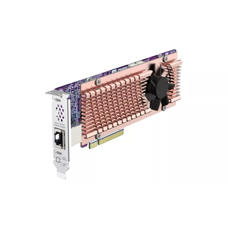 QNAP QM2-2P410G1T PCIe adapterio kortelė su 10GBASE-T RJ-45 prievadu