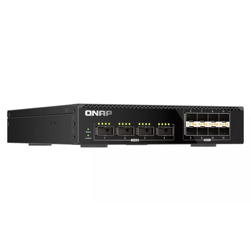 QNAP QSW-M7308R-4X tinklo jungiklis, valdomas L3, 1U, juodas