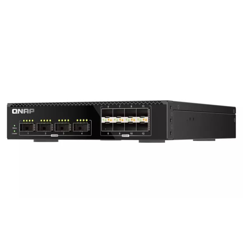 QNAP QSW-M7308R-4X tinklo jungiklis, valdomas L3, 1U, juodas