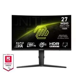 Monitorius MSI MAG 275CQPFDE 27 colių (68.6 cm) 2560 x 1440 Wide Quad HD LCD lenktas juodas