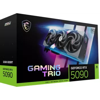 Vaizdo plokštė MSI GeForce RTX 5090 32GB GDDR7, 512 bitų, PCIe 5.0, 3x DP 2.1a + HDMI 2.1b, 575 W, 359×149×70 mm