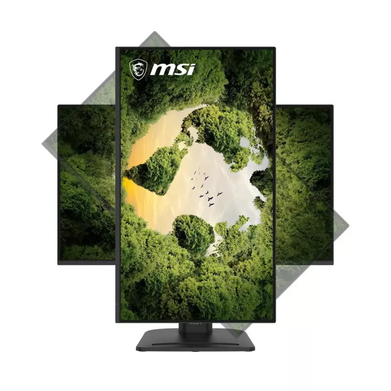 27 colių MSI Pro MP275PGN E14 monitorius, 1920×1080 Full HD IPS, 4 ms, 300 cd/m², VESA, garsiakalbiai, aukščio reguliavimas, juodas
