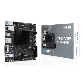 Motininė plokštė ASUS PRIME N100I-D D4, Intel Chipset, NA lizdas, mini ITX