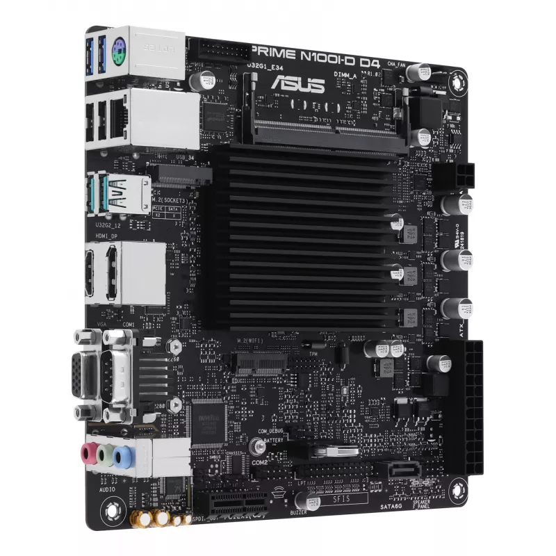 Motininė plokštė ASUS PRIME N100I-D D4, Intel Chipset, NA lizdas, mini ITX