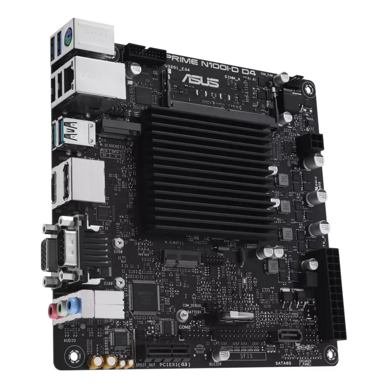 Motininė plokštė ASUS PRIME N100I-D D4, Intel Chipset, NA lizdas, mini ITX