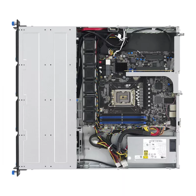 ASUS RS300-E12-PS4 Intel C262 LGA 1700 1U stelažinis serveris (sidabrinis)