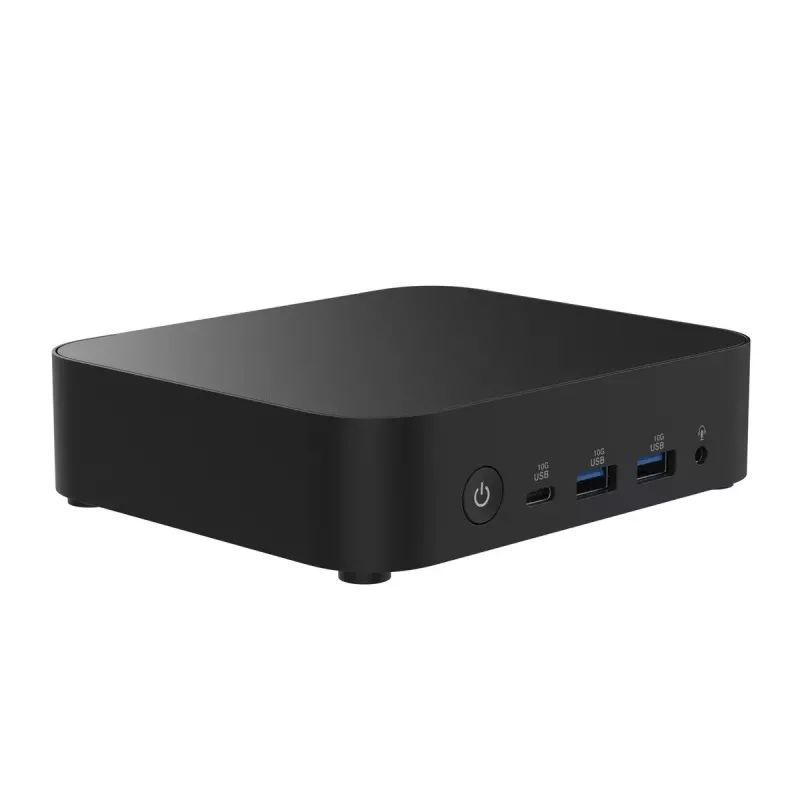 Mini PC barebone ASUS NUC 14 Essential RNUC14MNK1500002 Juoda — Intel N150, 4 branduoliai, DDR5 SO-DIMM, M.2 iki 2 TB, Wi-Fi 6E, 2.5GbE
