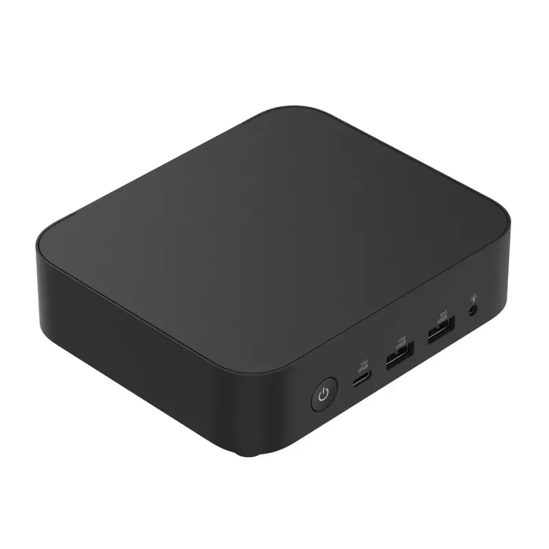 Mini PC barebone ASUS NUC 14 Essential RNUC14MNK1500002 Juoda — Intel N150, 4 branduoliai, DDR5 SO-DIMM, M.2 iki 2 TB, Wi-Fi 6E, 2.5GbE