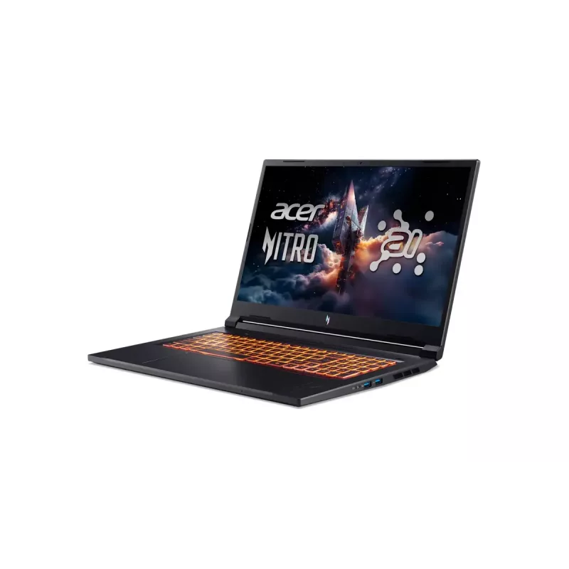 Nešiojamas kompiuteris Acer Nitro V 17 AI ANV17-41-R27Z — 17.3 col. IPS QHD 2560x1440, AMD Ryzen 7, 32 GB DDR5, 1 TB SSD, NVIDIA GeForce RTX 5060 8 GB, Windows 11 Home