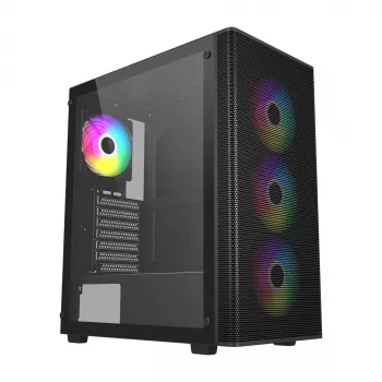 FSP M220-BA korpusas Midi Tower mATX, ATX juodas ARGB