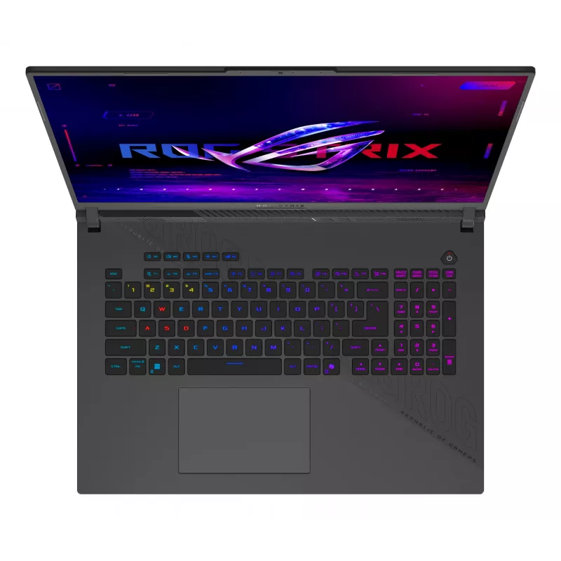 Nešiojamas kompiuteris ASUS ROG Strix G18 G814PP-S8014W 45,7 cm (18 inch) WUXGA AMD Ryzen™ 9 8940HX 32 GB DDR5-SDRAM 1 TB SSD NVIDIA GeForce RTX 5070 Wi-Fi 6E Windows 11 Home Juoda, Pilka