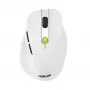 Pelė ASUS MD105 /VT-GN — dešinei rankai RF belaidė + Bluetooth, 2400 DPI, slinkties ratukas, maitinama baterijomis, balta/žalia