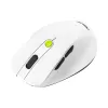 Pelė ASUS MD105 /VT-GN — dešinei rankai RF belaidė + Bluetooth, 2400 DPI, slinkties ratukas, maitinama baterijomis, balta/žalia