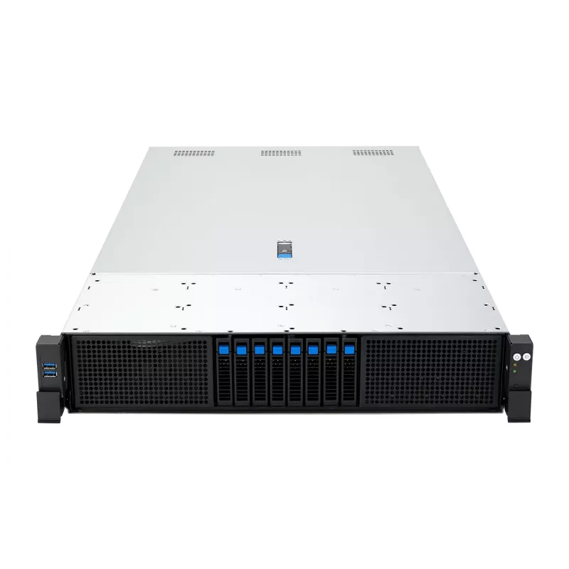 ASUS RS720A-E13-RS8U Socket SP5 stovo (2U) serveris juodas, sidabrinis