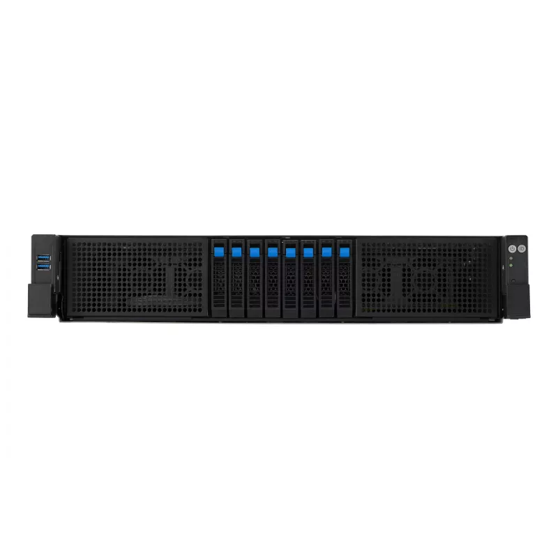 ASUS RS720A-E13-RS8U Socket SP5 stovo (2U) serveris juodas, sidabrinis
