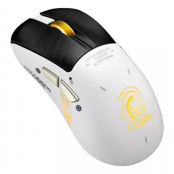 Žaidimų pelė ASUS ROG Keris II Origin-KJP, dešinei rankai, optinė 42 000 DPI, RF belaidis + Bluetooth + USB-A, 6 mygtukai, daugiaspalvė