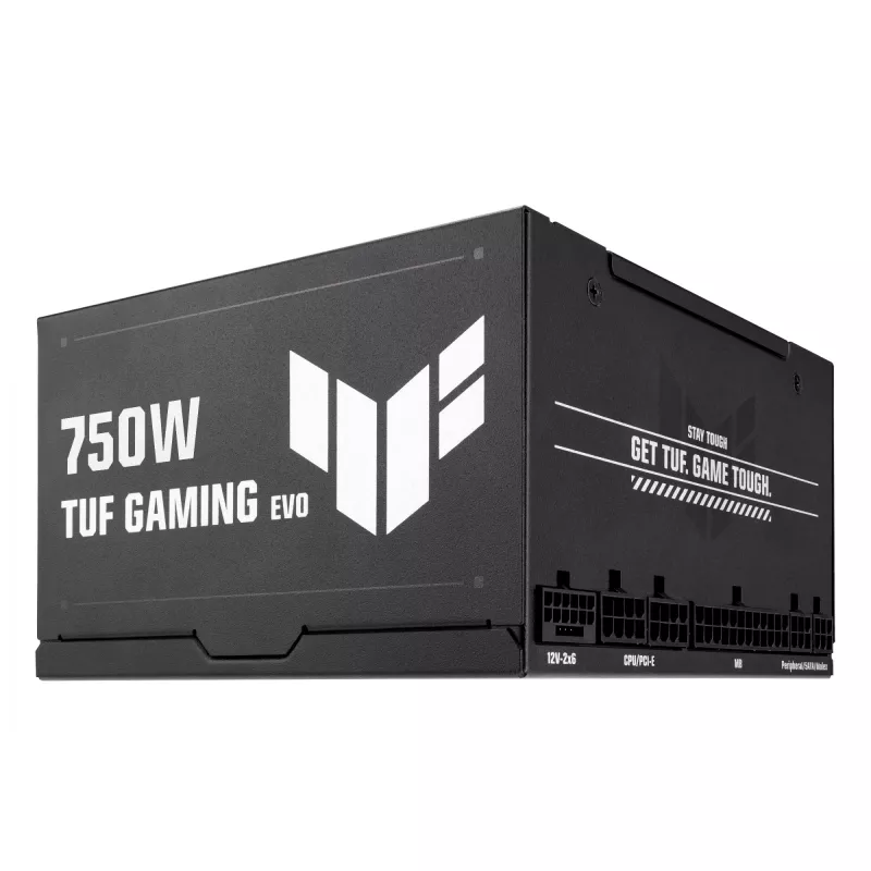 Maitinimo blokas ASUS TUF Gaming 750G EVO — 750 W, ATX, 80 PLUS Gold, 20+4 kontaktų, juodas