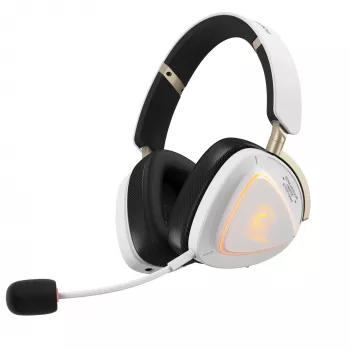 Ausinės ASUS ROG Delta II-KJP — uždaro tipo, laidinės ir belaidės (Bluetooth), 20–20000 Hz, 325 g, juodos/baltos