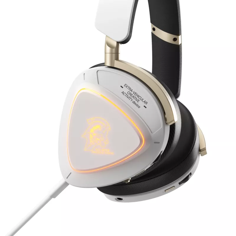 Ausinės ASUS ROG Delta II-KJP — uždaro tipo, laidinės ir belaidės (Bluetooth), 20–20000 Hz, 325 g, juodos/baltos
