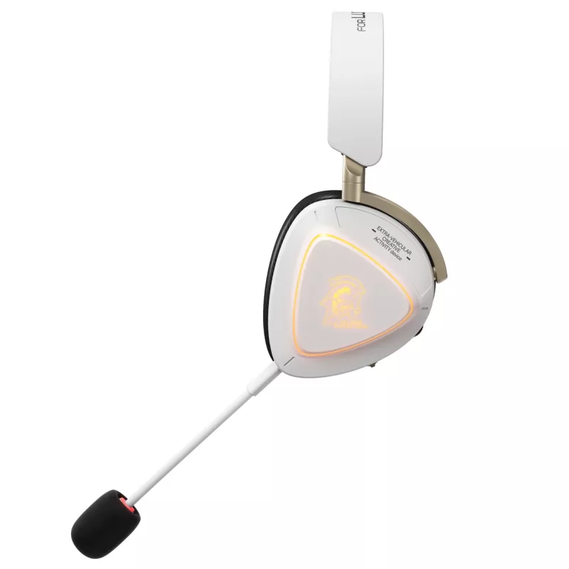 Ausinės ASUS ROG Delta II-KJP — uždaro tipo, laidinės ir belaidės (Bluetooth), 20–20000 Hz, 325 g, juodos/baltos