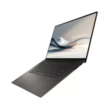 Nešiojamas kompiuteris ASUS Vivobook S16 UM5606WA — 16 colių OLED 3K (2880×1800) 120 Hz, AMD Ryzen AI 9 370HX, 32 GB LPDDR5X, 2 TB SSD, Windows 11 Pro, Zumaia Gray
