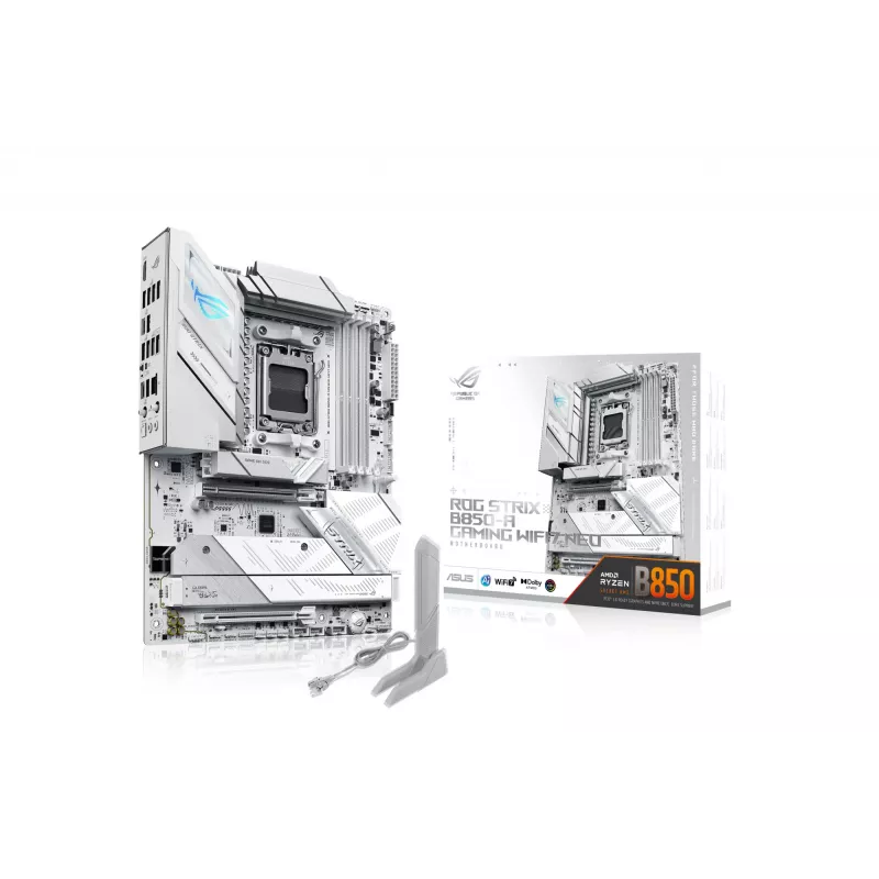 Motininė plokštė ASUS ROG STRIX B850-A GAMING WIFI7 NEO — AMD B850, lizdas AM5, ATX, DDR5, 4 DIMM, 256 GB, Wi‑Fi 7, 5GbE