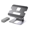 j5create JTS327 Daugiakampis 4K Docking stovas nešiojamam kompiuteriui, pilka, aliuminis, 40,6 cm (16 colių), 4 kg, Windows / Mac