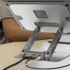 j5create JTS327 Daugiakampis 4K Docking stovas nešiojamam kompiuteriui, pilka, aliuminis, 40,6 cm (16 colių), 4 kg, Windows / Mac