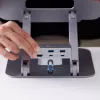 j5create JTS327 Daugiakampis 4K Docking stovas nešiojamam kompiuteriui, pilka, aliuminis, 40,6 cm (16 colių), 4 kg, Windows / Mac