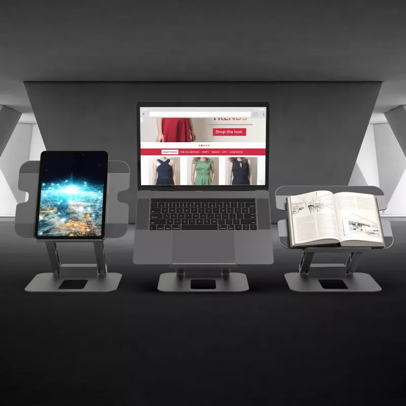 j5create JTS327 Daugiakampis 4K Docking stovas nešiojamam kompiuteriui, pilka, aliuminis, 40,6 cm (16 colių), 4 kg, Windows / Mac