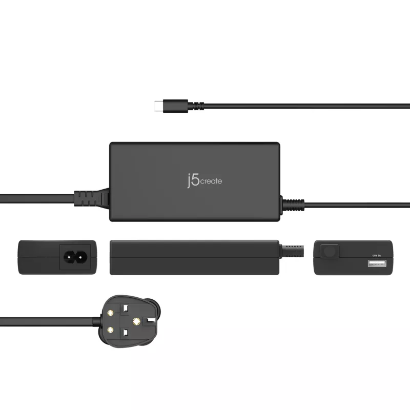 j5create JUP2290C-EN 100W PD USB-C super įkroviklis, ES