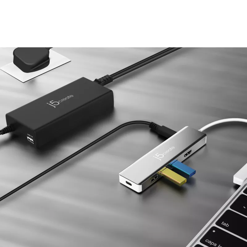 j5create JUP2290C-EN 100W PD USB-C super įkroviklis, ES
