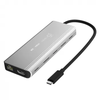 j5create JCD403 USB4 8K kelių prievadų stotelė USB Type-C HDMI RJ-45