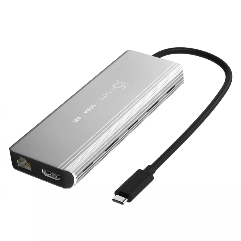 j5create JCD403 USB4 8K kelių prievadų stotelė USB Type-C HDMI RJ-45