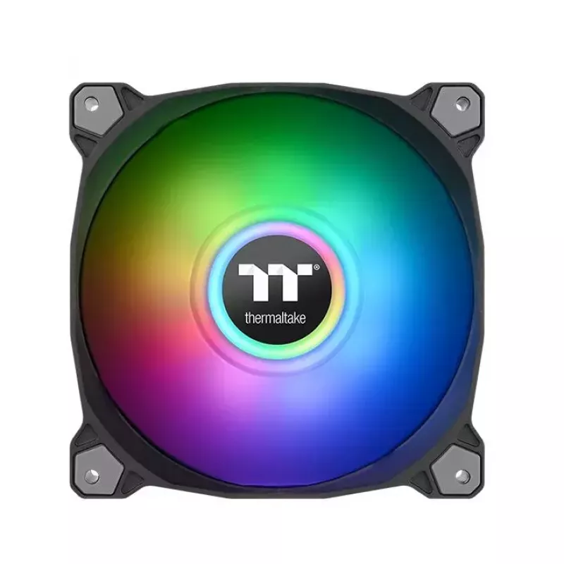 Ventiliatorius Thermaltake Pure Duo 12, 120 mm, PWM, dvigubas RGB žiedas, juodas