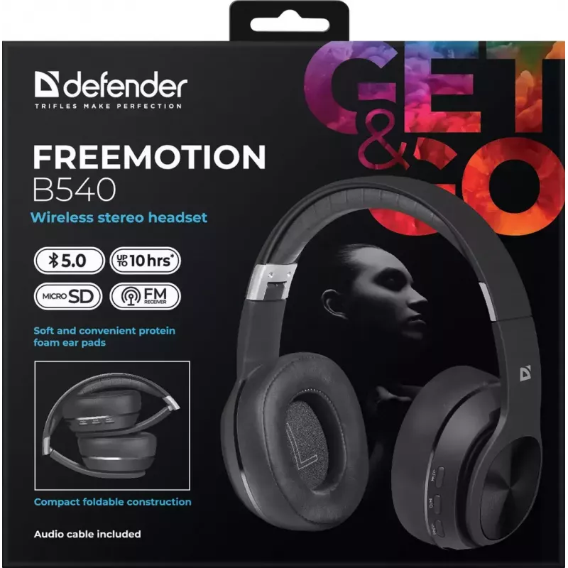 Ausinės belaidės Defender FreeMotion B540