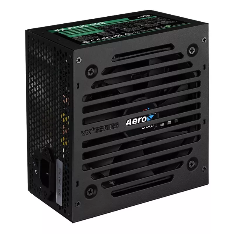 Maitinimo blokas Aerocool VX PLUS 600 600 W 20+4 pin ATX ATX juodas