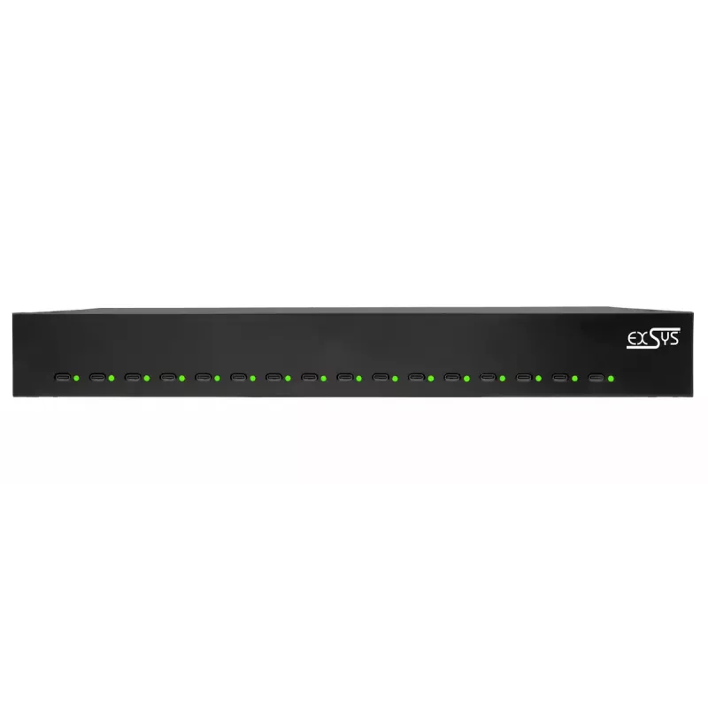 Kroviklis EXSYS EX-11016 Universal Black AC greitas įkrovimas