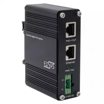EXSYS PoE++ Gigabit Injektorius 90W -40°C iki +80°C