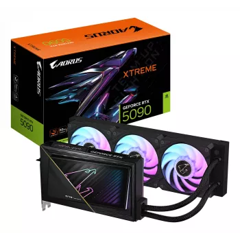 GIGABYTE AORUS GeForce RTX 5090 XTREME WATERFORCE 32G vaizdo plokštė – 32 GB GDDR7, 512 bit, PCI-E 5.0, 2655 MHz, 3x DP 2.1a, 1x HDMI 2.1b, NVIDIA DLSS 4, GV-N5090AORUSX W-32GD