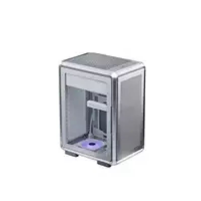 Kompiuterio korpusas Cooler Master MasterFrame 400 Mesh Sidabrinis, mATX, permatomas šoninis dangtelis, 1x 120 mm ARGB ventiliatorius