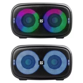 Defender Q5 nešiojamas stereofoninis Bluetooth garsiakalbis, 20W, LED apšvietimas, FM radijas, TWS