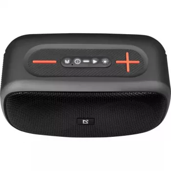 Defender Q5 nešiojamas stereofoninis Bluetooth garsiakalbis, 20W, LED apšvietimas, FM radijas, TWS
